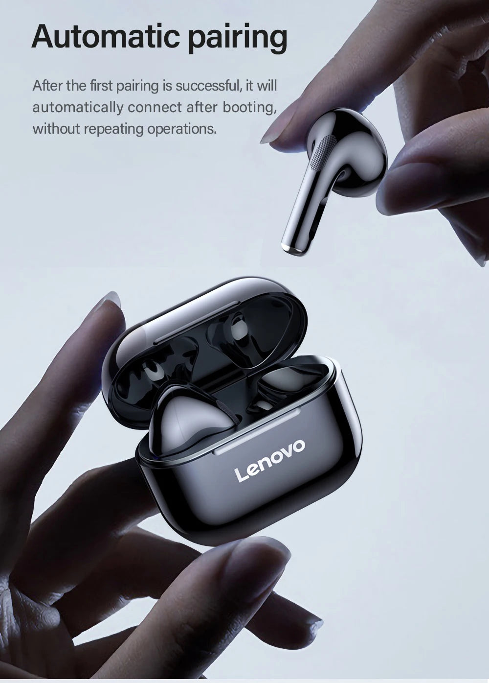 Audífonos Lenovo LP40 TWS con control táctil
