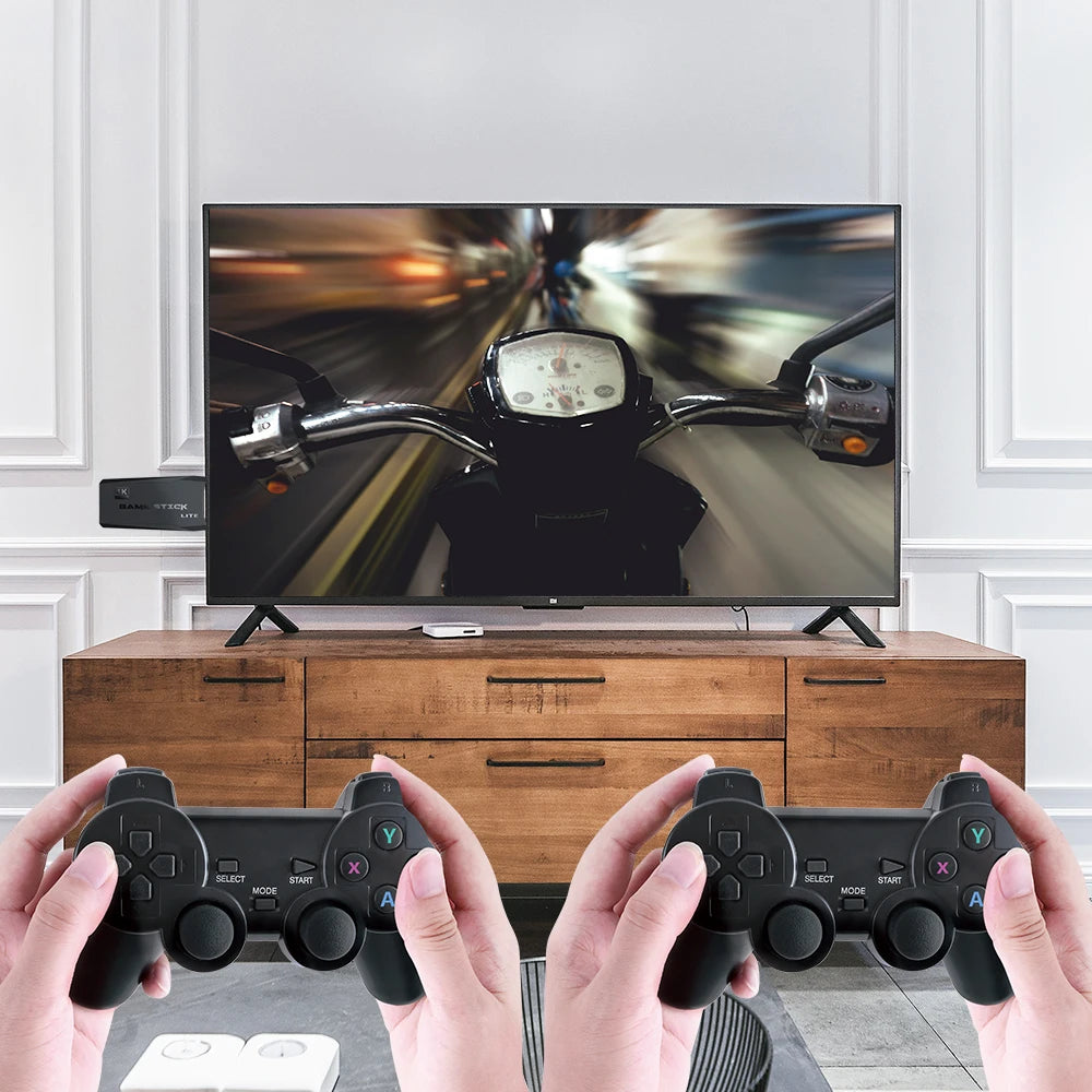 Consola de juegos retro 4K con doble control inalámbrico y 20,000 juegos