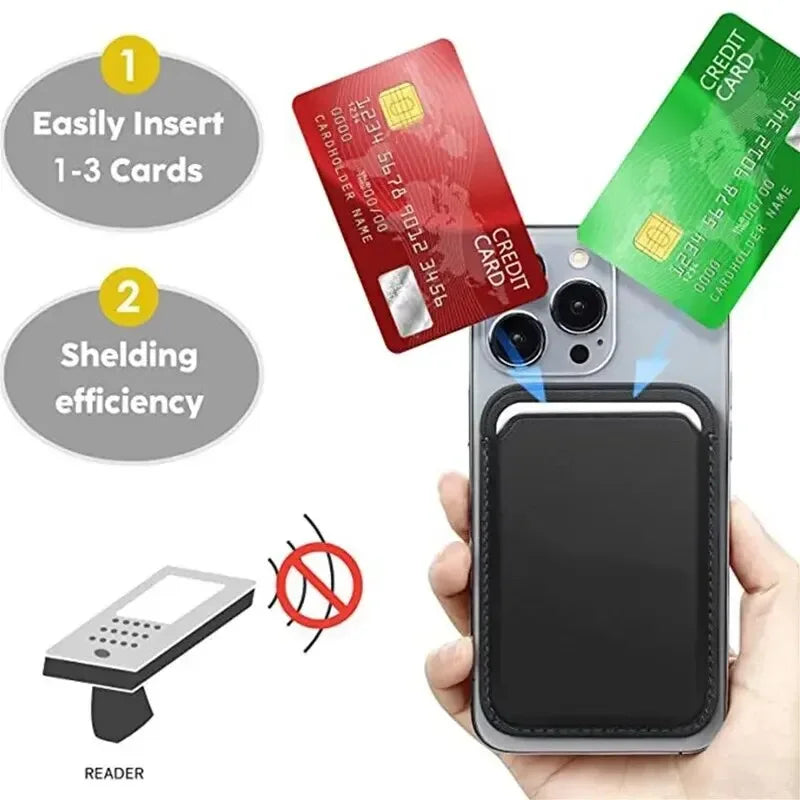Funda billetera magnética con tarjetero y soporte – iPhone 13-15