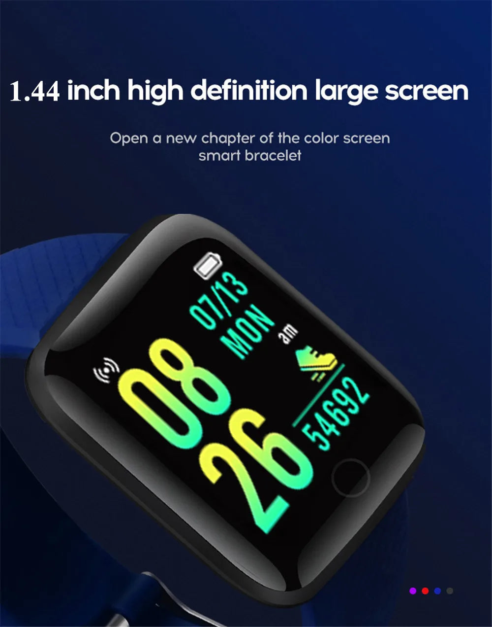 Smartwatch multifuncional D13 116Plus – mensajes, deporte y música