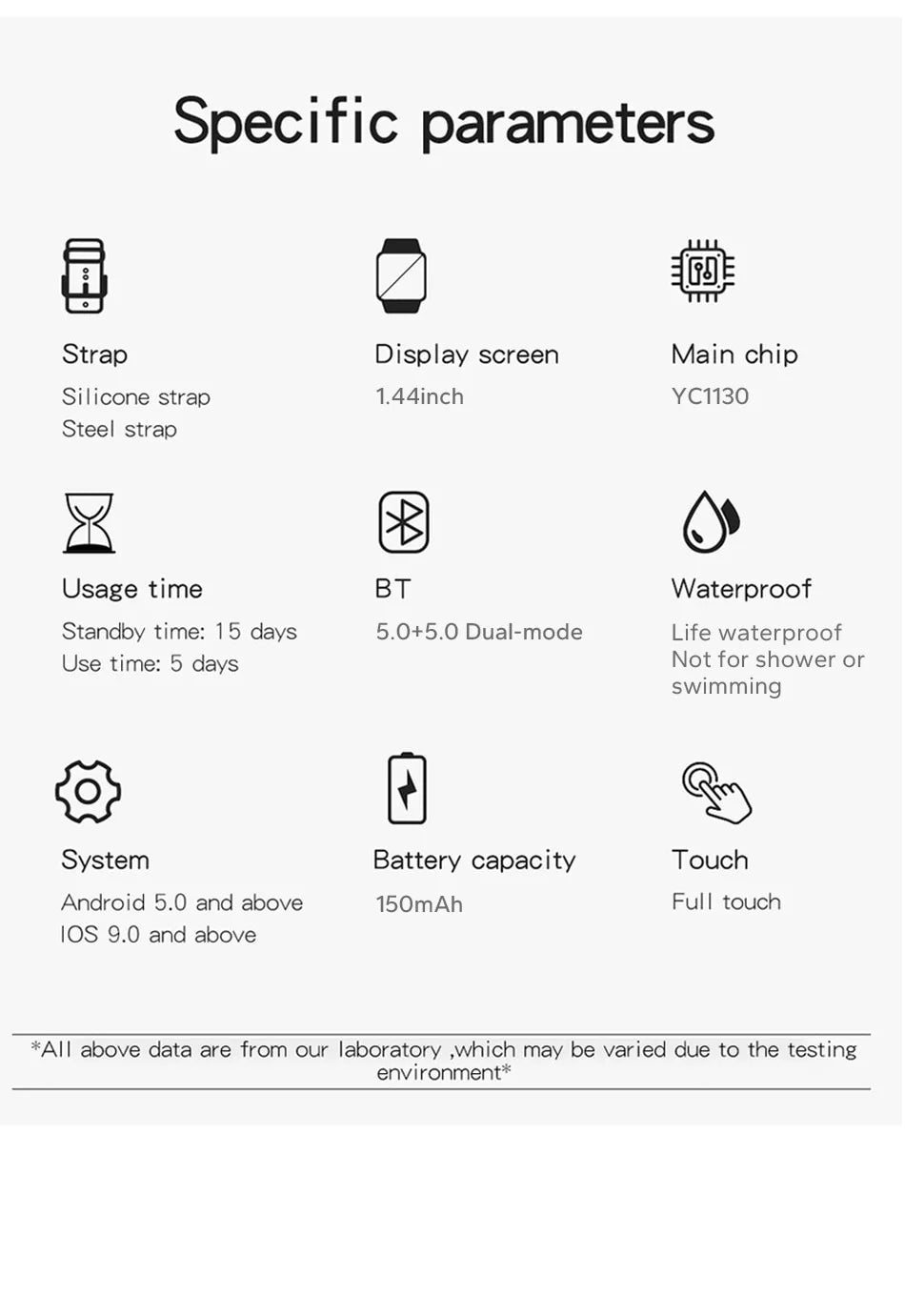 Smartwatch 1.44” – salud, llamadas Bluetooth y pantalla a color