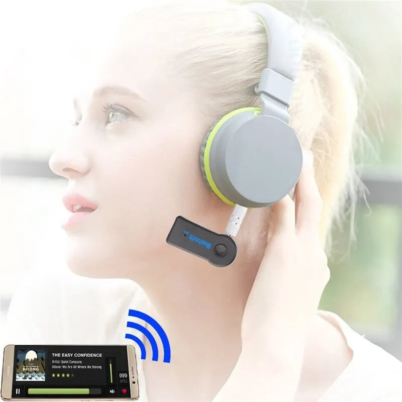 Receptor Bluetooth 5.0 AUX para auto con micrófono y amplificador de sonido