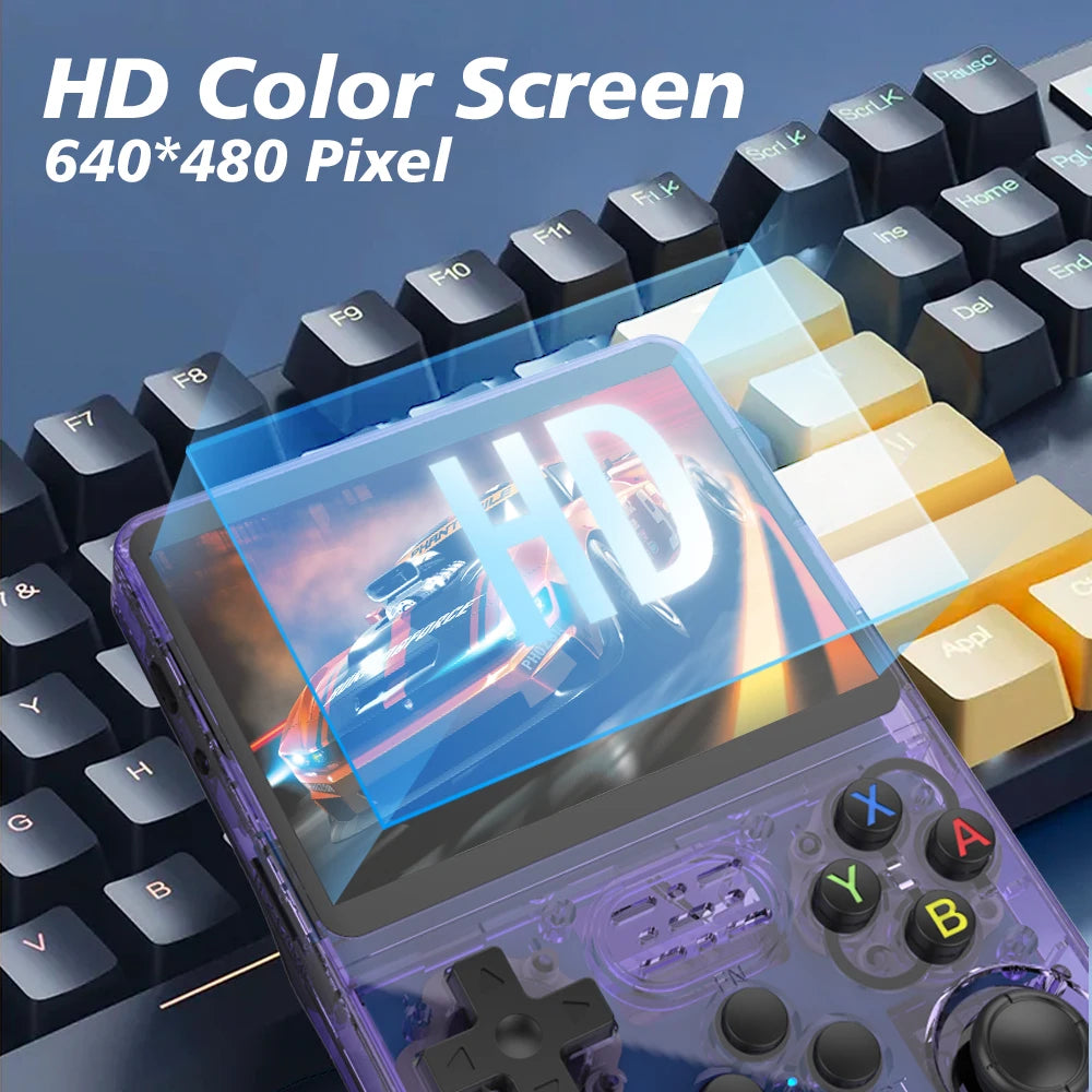 Consola retro portátil R36S 128GB con pantalla IPS 3.5”