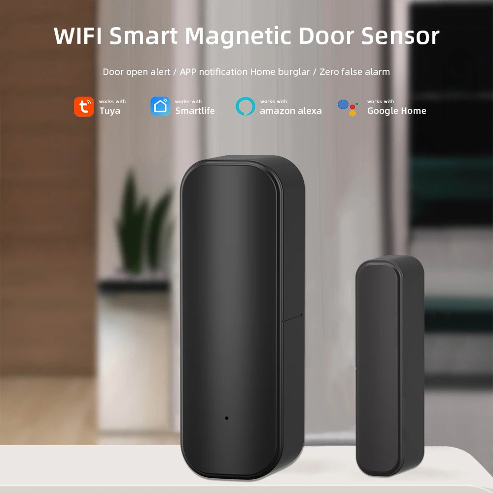 Sensor de puerta/ventana Tuya WiFi/ZigBee – alerta inteligente