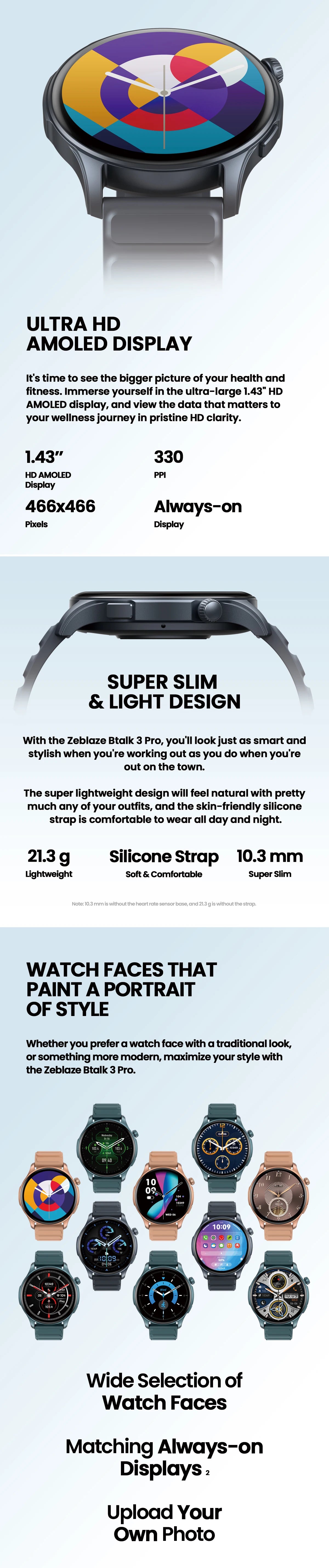 Smartwatch Zeblaze Btalk 3 Pro – AMOLED y llamadas Hi-Fi