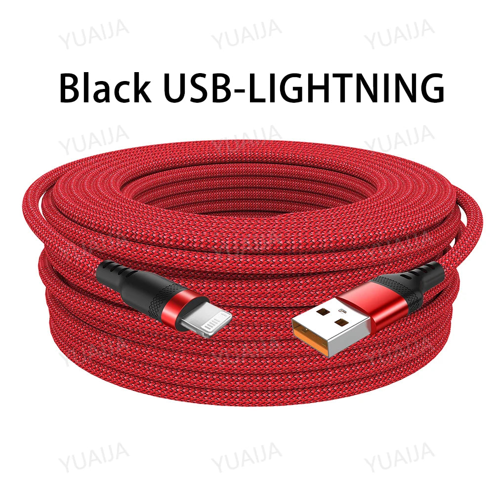 Cable de carga rápida tipo C y Micro USB – hasta 5 metros
