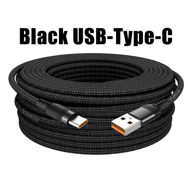 Cable de carga rápida tipo C y Micro USB – hasta 5 metros