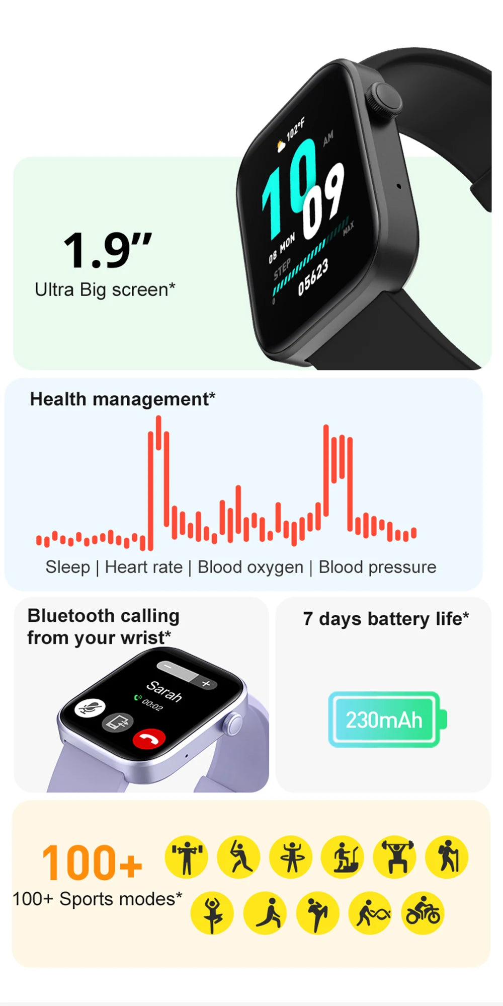 Smartwatch COLMI P71 – llamadas, salud y asistente por voz