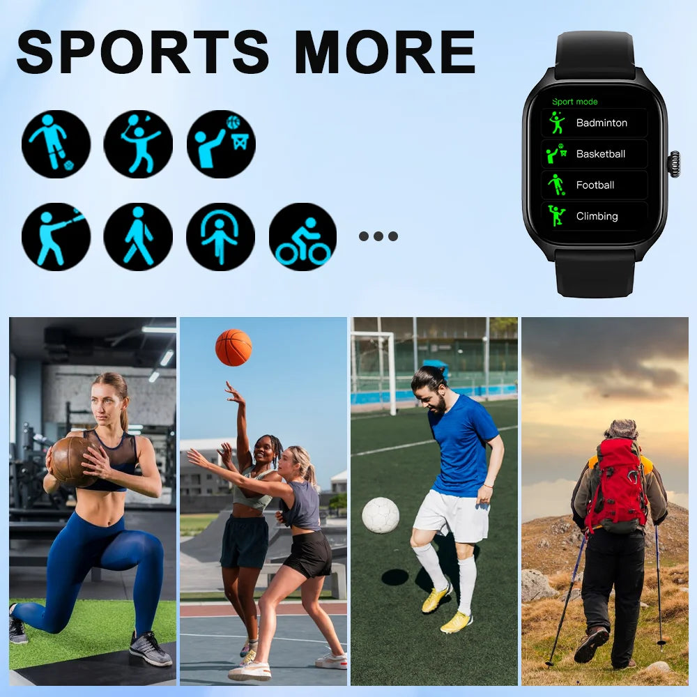 Smartwatch LAXASFIT H9 – salud completa y respuesta de llamadas