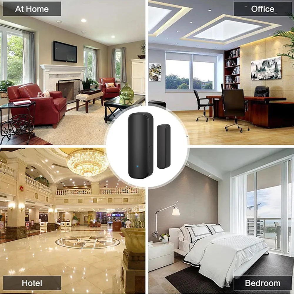 Sensor de puerta/ventana Tuya WiFi/ZigBee – alerta inteligente