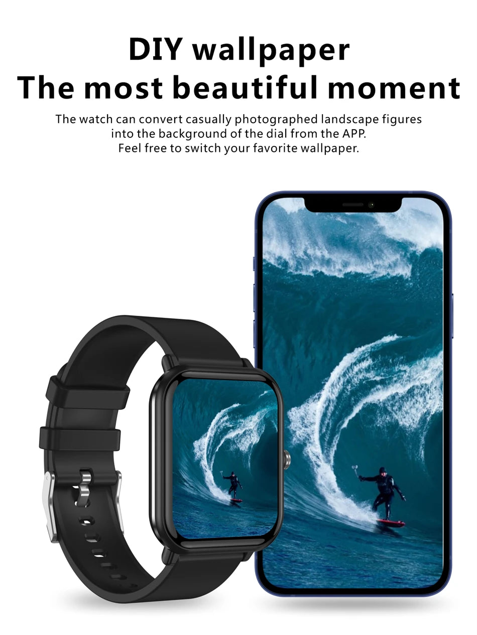 Smartwatch con temperatura corporal, salud y control de música