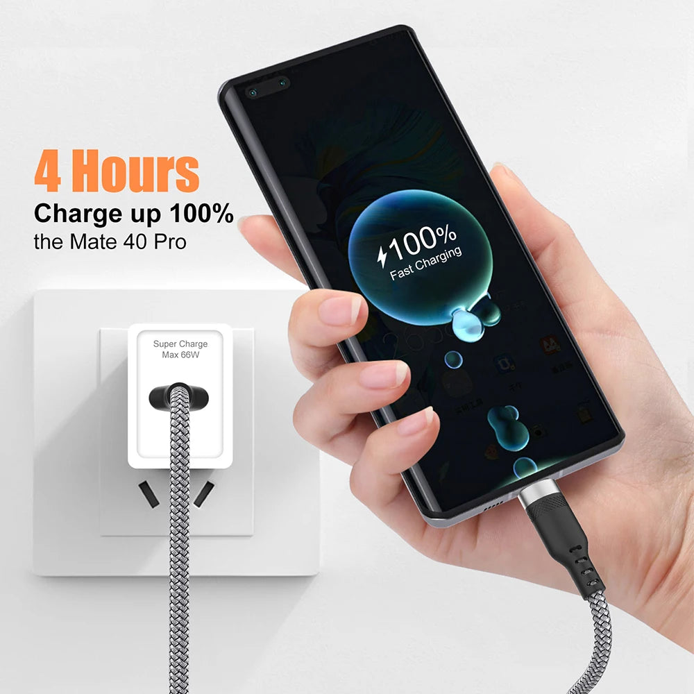 Cable de carga rápida tipo C y Micro USB – hasta 5 metros