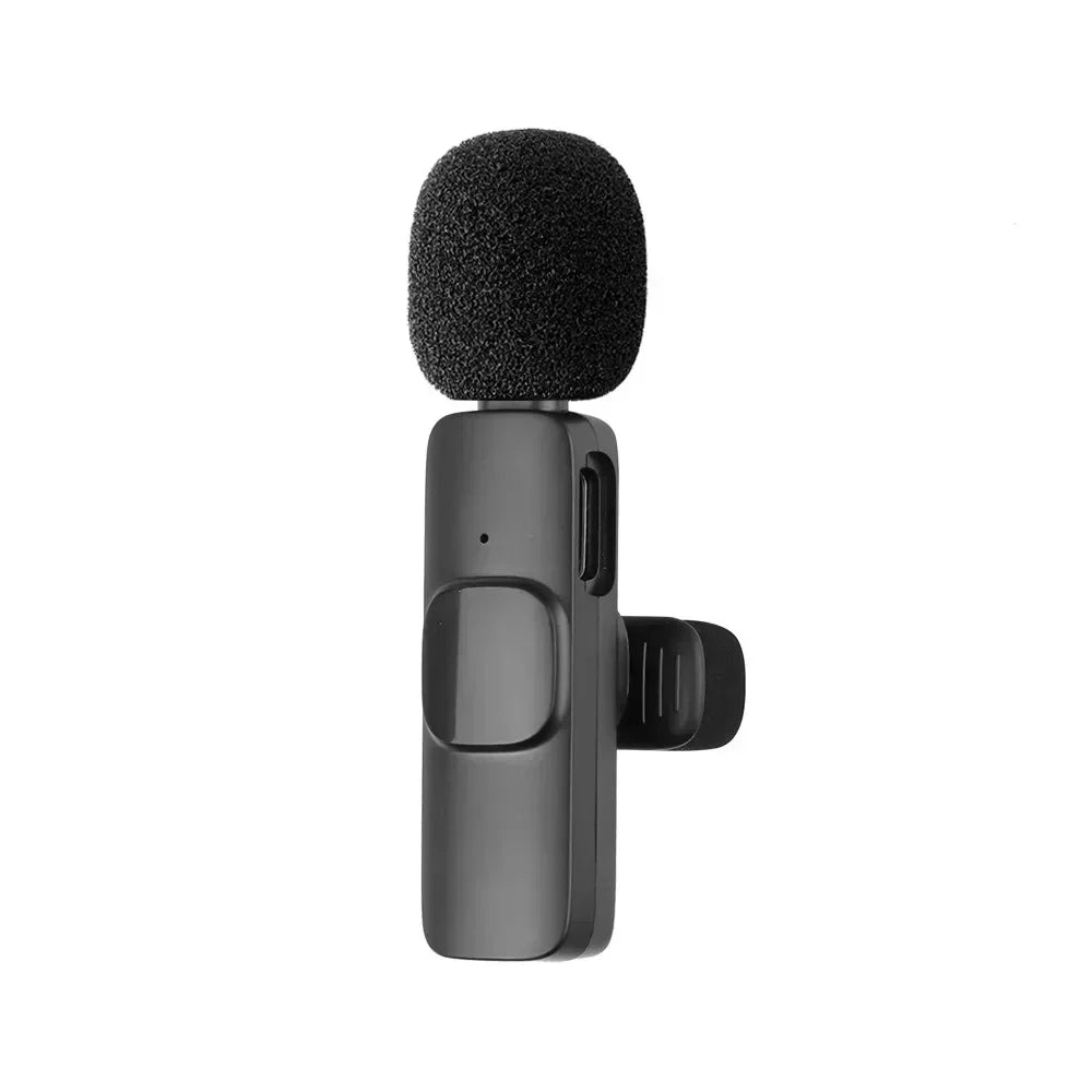 Micrófono lavalier inalámbrico portátil para streaming y videos