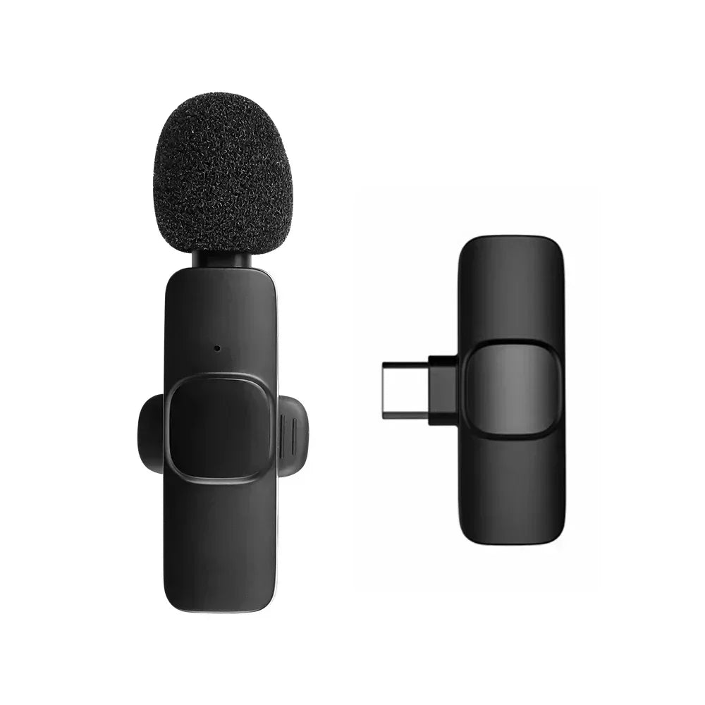 Micrófono lavalier inalámbrico portátil para streaming y videos