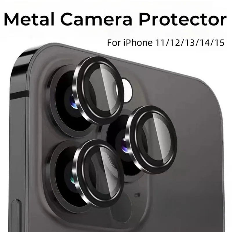 Protector de cámara metálico (1 set) para iPhone 13–16 Pro
