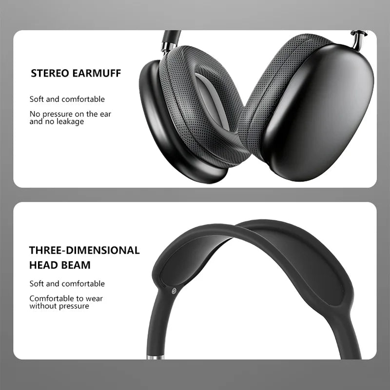 Audífonos Bluetooth P9 con micrófono y cancelación de ruido para gaming y deporte