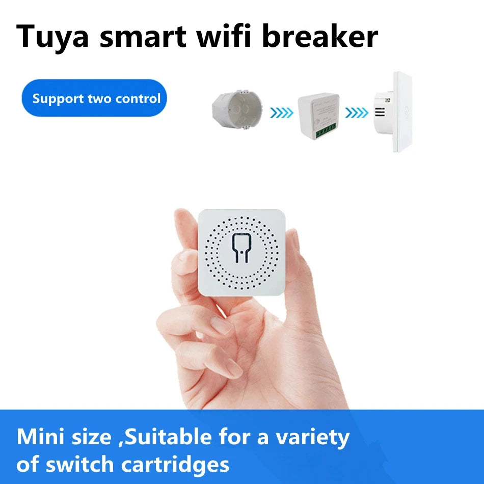 Interruptor WiFi inteligente 16A Tuya – Alexa/Google/Yandex
