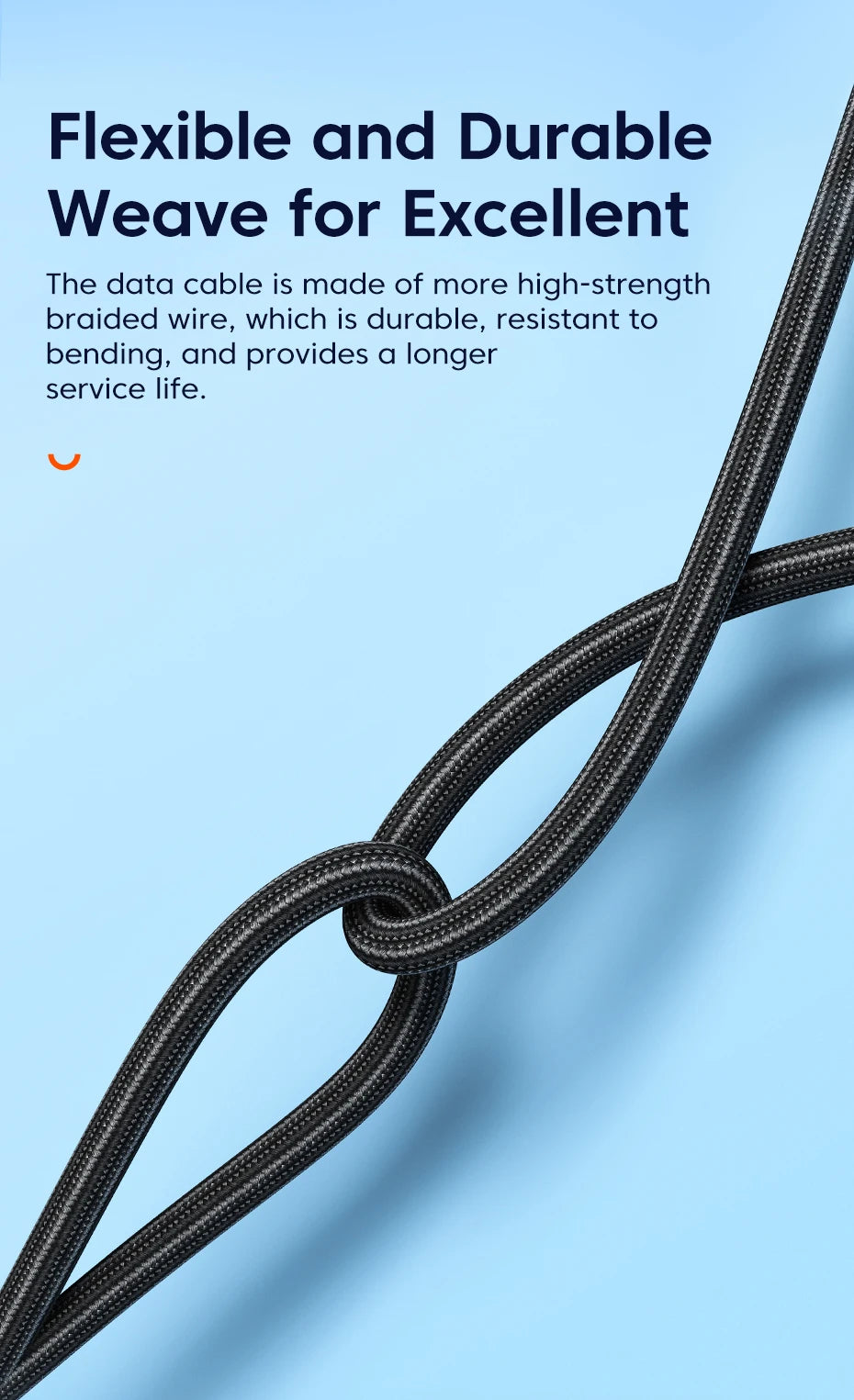 Cable USB-C 6A Toocki 90° – carga rápida 100W para Android
