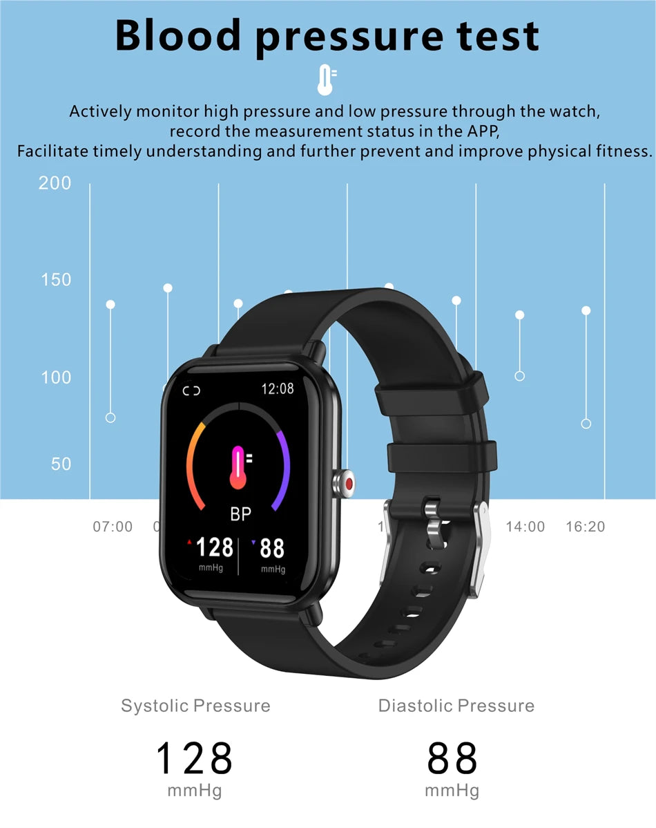 Smartwatch con temperatura corporal, salud y control de música