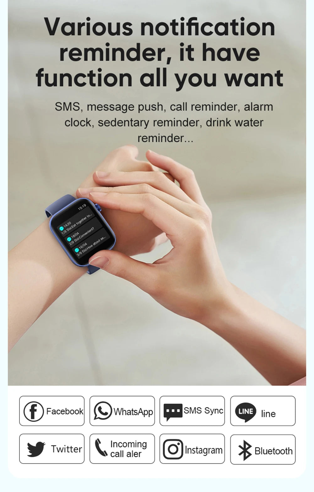 Smartwatch COLMI P71 – llamadas, salud y asistente por voz