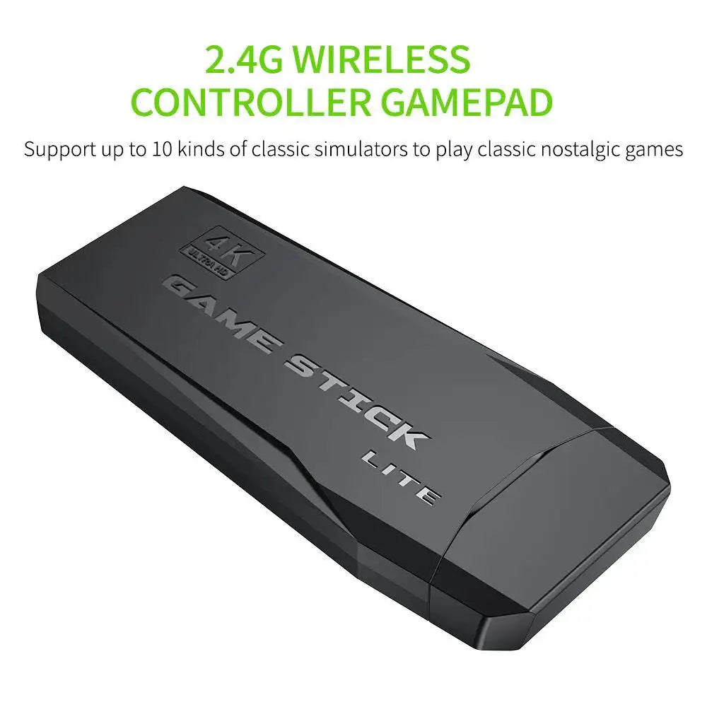 Consola de juegos retro 4K con doble control inalámbrico y 20,000 juegos