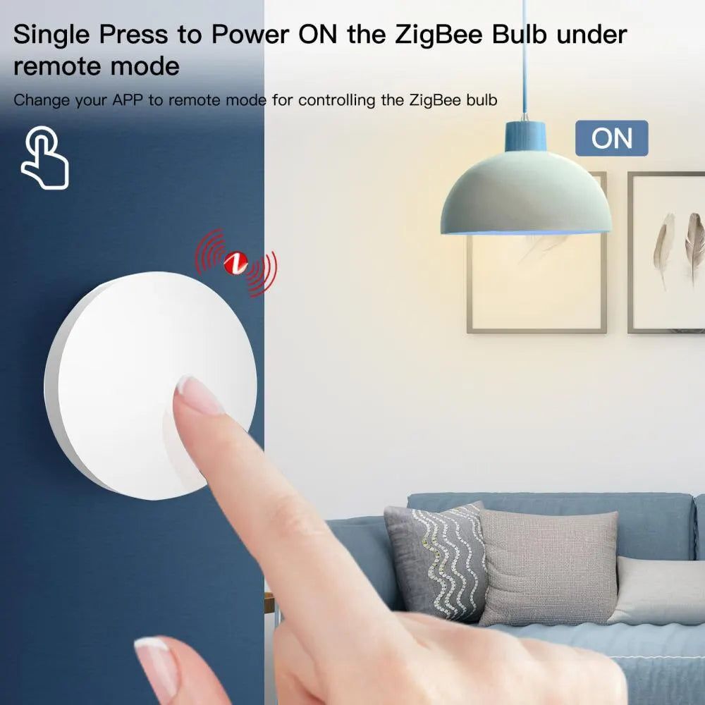 Botón inteligente ZigBee Tuya – control por voz o escenas
