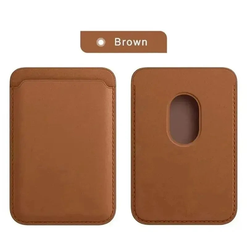 Funda de cuero con MagSafe y tarjetero – iPhone 12–15