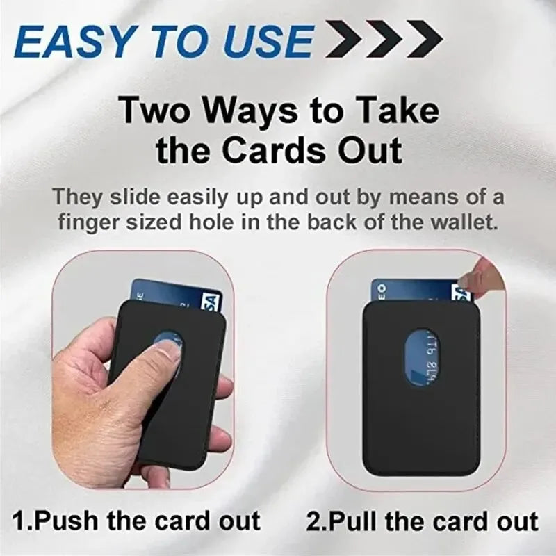 Funda de cuero con MagSafe y tarjetero – iPhone 12–15