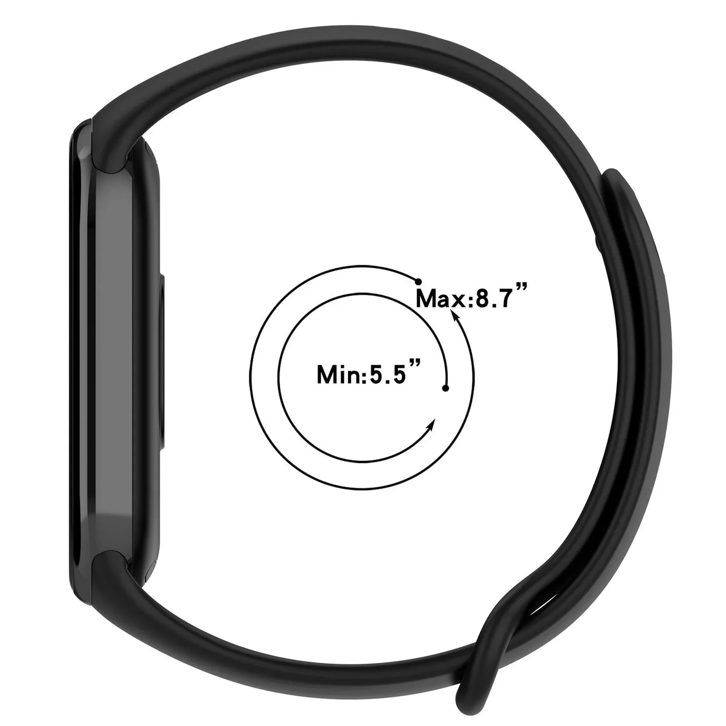 Correa de silicona para Mi Band 8/9 – pulsera deportiva 2025