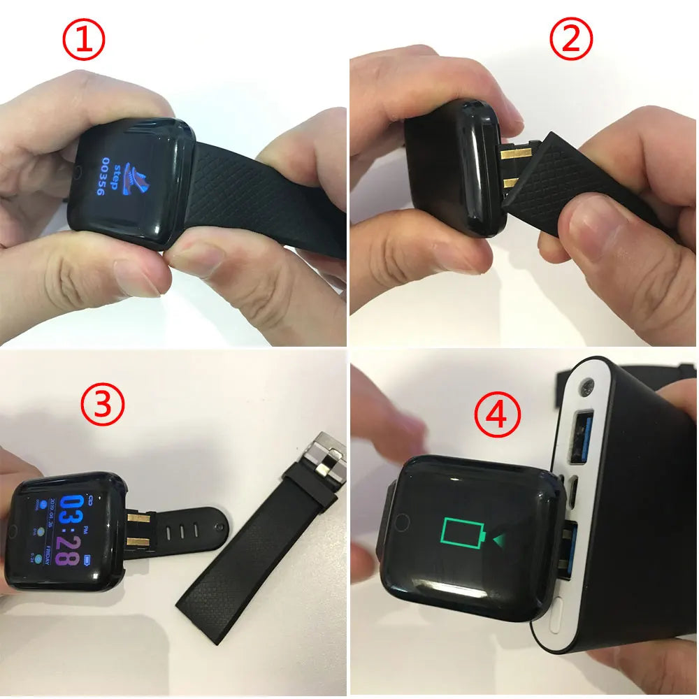Smartwatch multifuncional D13 116Plus – mensajes, deporte y música