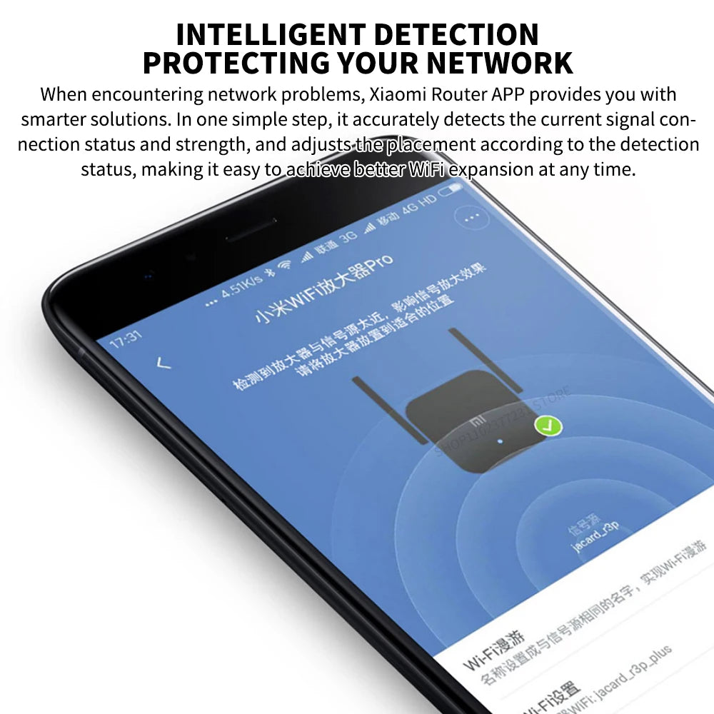 Amplificador WiFi Xiaomi Pro 300M – repetidor y extensor de red 2.4G