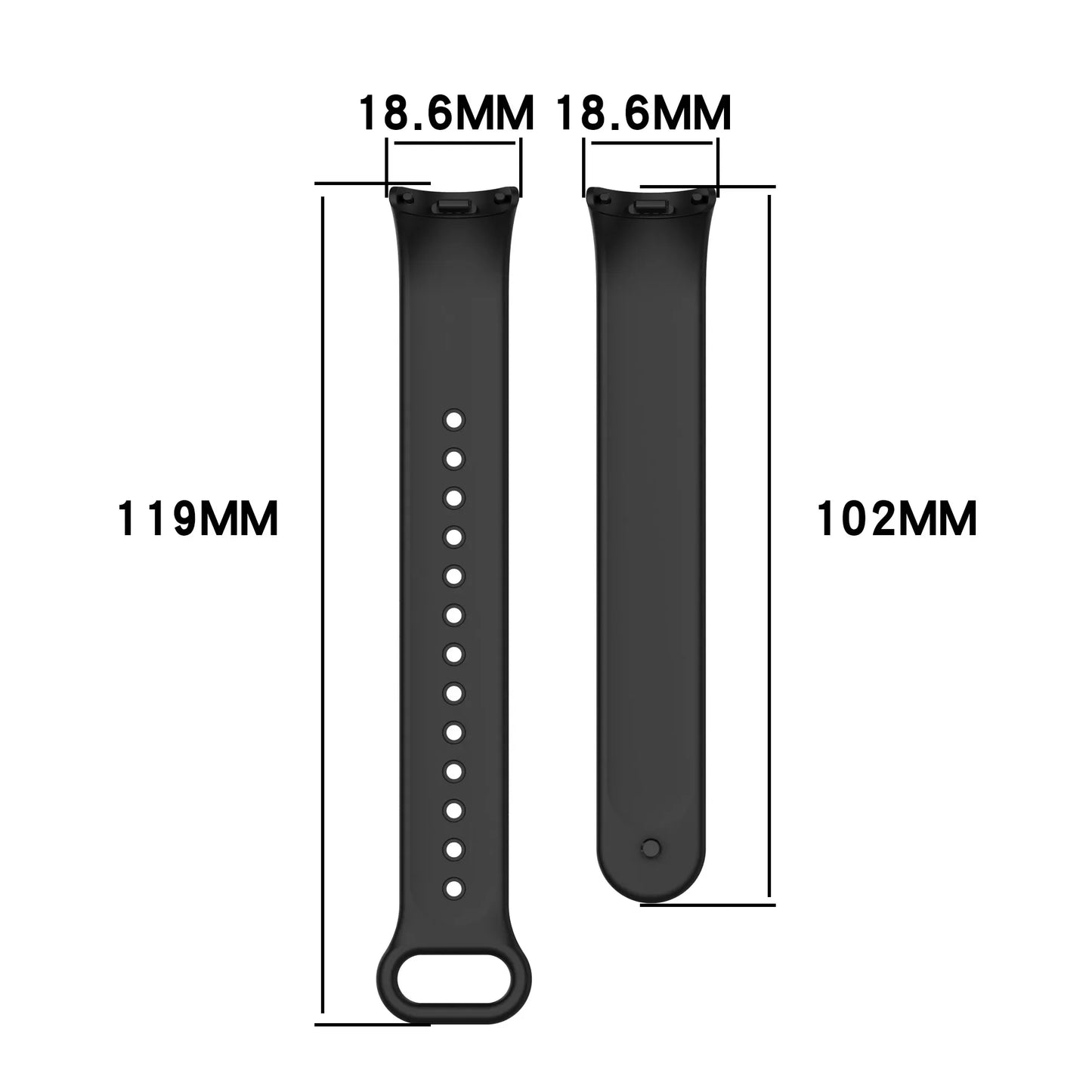Correa de silicona para Mi Band 8/9 – pulsera deportiva 2025