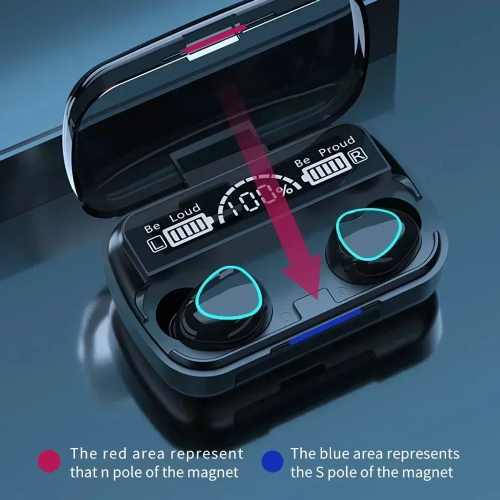 Audífonos Bluetooth deportivos M10 con cancelación de ruido y micrófono