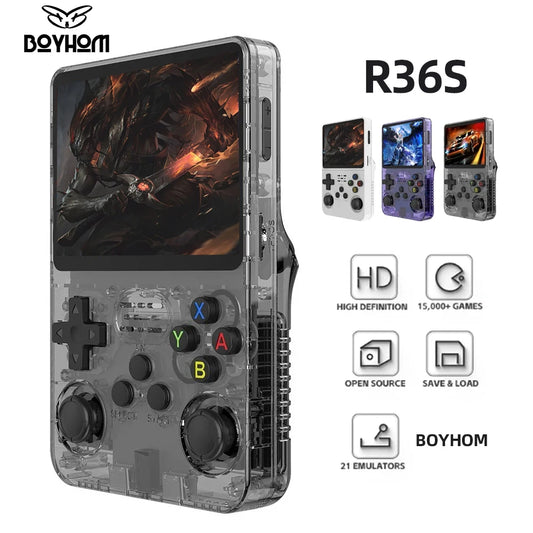 Consola retro portátil R36S 128GB con pantalla IPS 3.5”