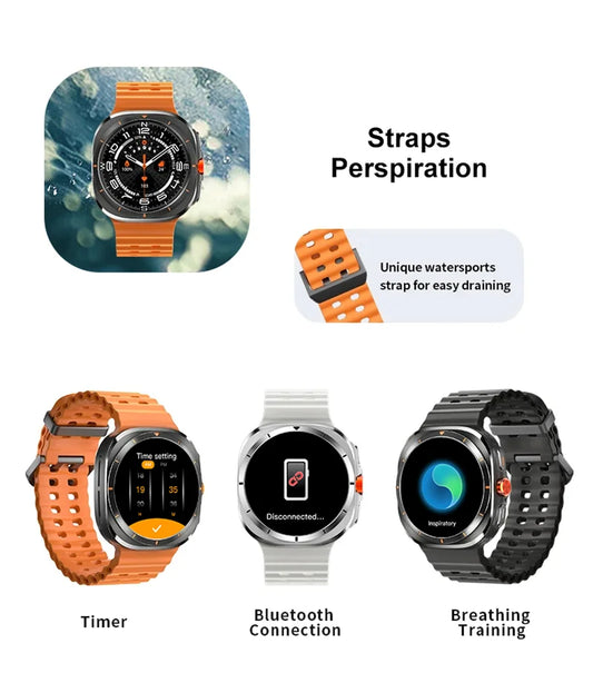 Smartwatch LAXASFIT Watch 7 Ultra – AMOLED, llamadas y salud