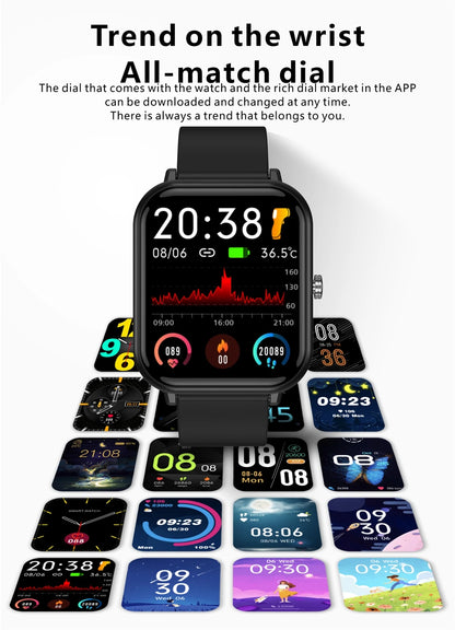Smartwatch con temperatura corporal, salud y control de música