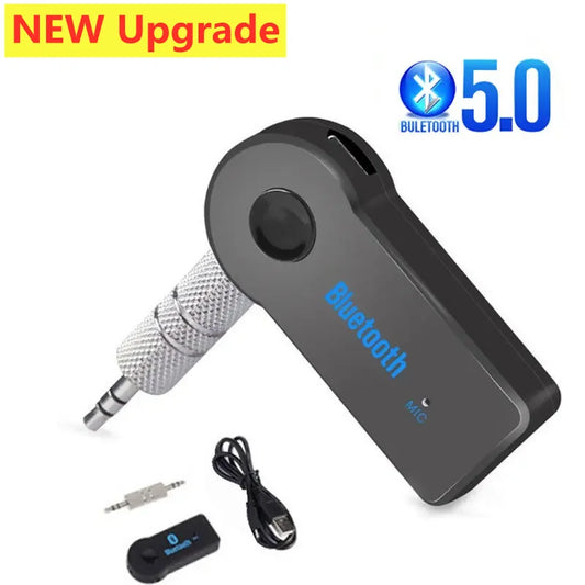 Adaptador Bluetooth 5.0 transmisor y receptor 2 en 1 con jack 3.5mm para auto