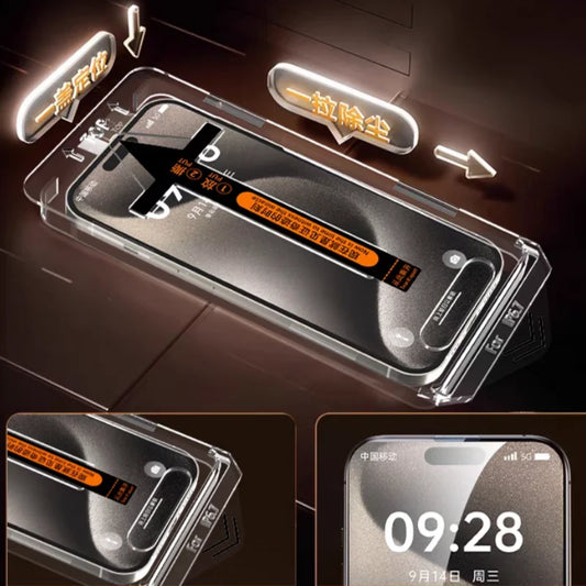 Vidrio templado privacidad (3 uds) iPhone 15/16 Pro Max