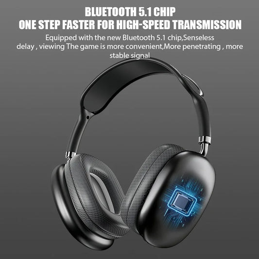 Audífonos Bluetooth P9 con micrófono y cancelación de ruido para gaming y deporte