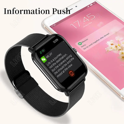 Smartwatch con temperatura corporal, salud y control de música