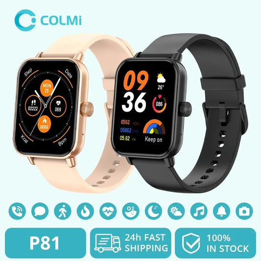 Smartwatch COLMI P81 – pantalla HD, llamadas y monitor de salud 24h