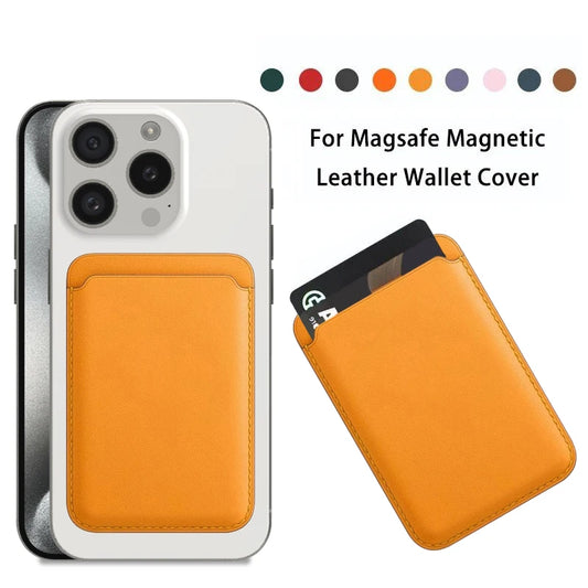 Funda Magsafe de cuero con tarjetero – iPhone 12–15