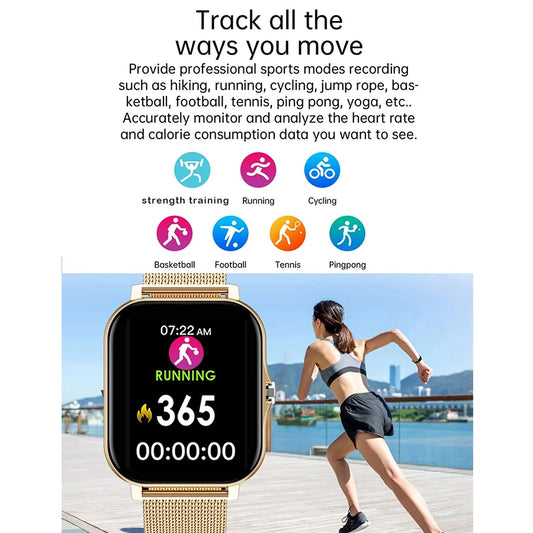 Reloj inteligente con llamadas y modos deportivos – Android/iOS