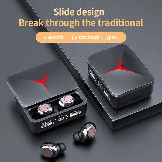 Audífonos inalámbricos TWS M90 Bluetooth 5.3 para gaming y deporte con micrófono