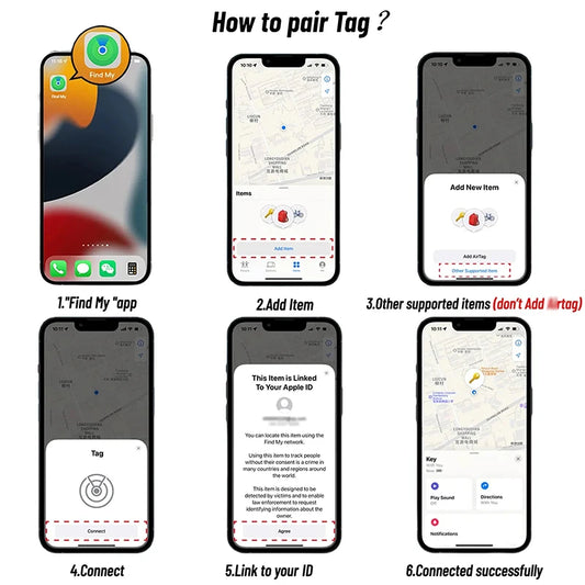 Rastreador GPS mini – compatible con iPhone y Find My