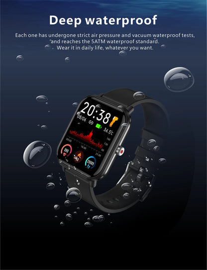 Smartwatch con temperatura corporal, salud y control de música