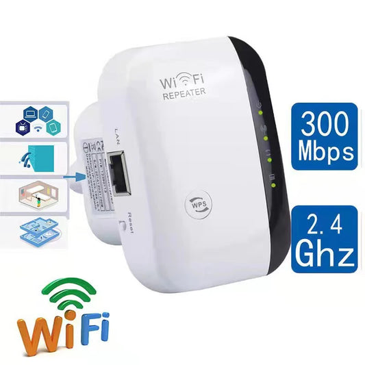 Repetidor WiFi 300m – amplificador de red para casa y oficina
