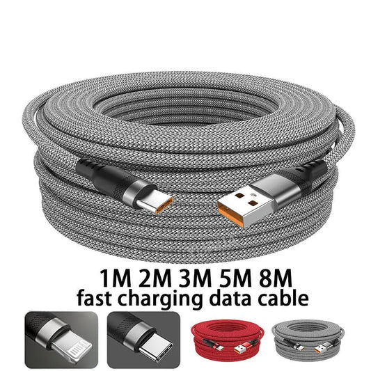 Cable de carga rápida tipo C y Micro USB – hasta 5 metros