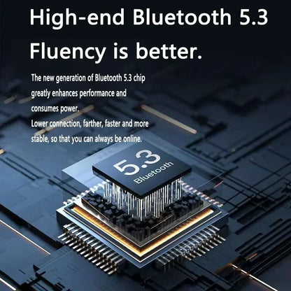 Audífonos Bluetooth T2 transparentes con pantalla LED y sonido HiFi para Xiaomi
