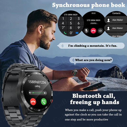 Reloj inteligente GT 2025 – llamadas, salud y pantalla AMOLED